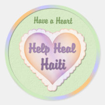 Haiti Relief Valentine Stickers