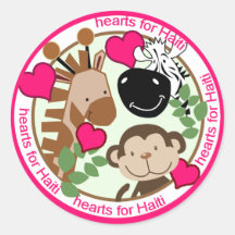 Haiti Relief Valentine Stickers