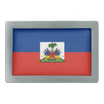 Haitian Flag Buckle Belt Buckles