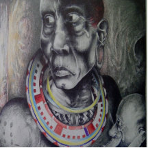 Hakuna Matata Beautiful Maasai photo Sculpture