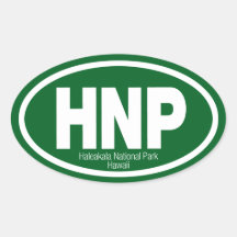 Haleakala National Park Oval Sticker