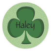 Haley Shamrock Name Sticker / Seal