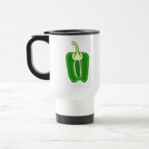 Half a Green Bell Pepper. Coffee Mugs