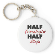Half Astrologist Half Ninja Keychain