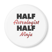 Half Astrologist Half Ninja Magnet