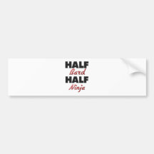 Half Bard Half Ninja Bumper Stickers