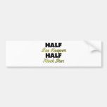 Half Bee Keeper Half Rock Star Bumper Stickers