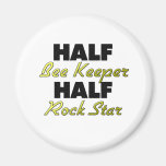Half Bee Keeper Half Rock Star Refrigerator Magnets
