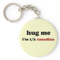 Half Canadian Keychain
