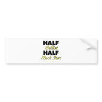 Half Cellist Half Rock Star Bumper Stickers
