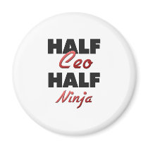 Half Ceo Half Ninja Refrigerator Magnets