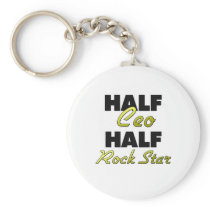 Half Ceo Half Rock Star Key Chains
