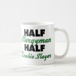 Half Clergyman Half Zombie Slayer Coffee Mug