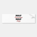 Half Contractor Half Ninja Bumper Stickers