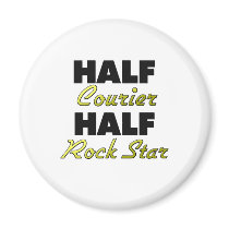 Half Courier Half Rock Star Refrigerator Magnets