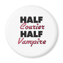 Half Courier Half Vampire Refrigerator Magnets