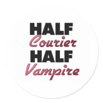 Half Courier Half Vampire Sticker