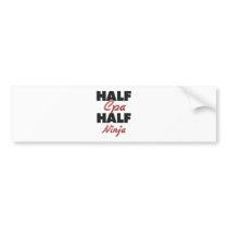 Half Cpa Half Ninja Bumper Stickers