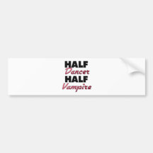 Half Dancer Half Vampire Bumper Stickers