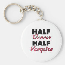 Half Dancer Half Vampire Key Chains