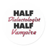 Half Diabetologist Half Vampire stickers