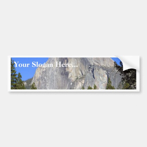 Half Dome In Yosemite National Park Great Mountain Bumper Stickers