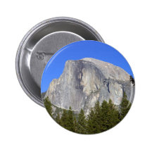 Half Dome In Yosemite National Park Great Mountain Buttons