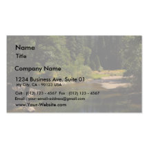 Half Dome In Yosemite River Business Cards