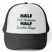 Half Drill Instructor Half Zombie Slayer Mesh Hat