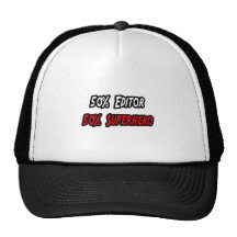 Half Editor Half Superhero Hat