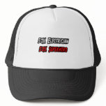 Half Electrician Half Superhero hats