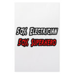 Half Electrician Half Superhero stationery