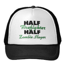 Half Firefighter Half Zombie Slayer Hat