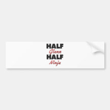 Half Glenn Half Ninja Bumper Sticker