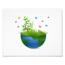half globe grass butterflies.png art photo