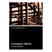 Half&Half Photo 03 - Steel Frame Construction Business Card Templates