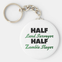 Half Land Surveyor Half Zombie Slayer Key Chains