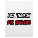 Half Librarian Half Superhero Letterhead Template