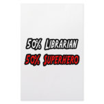 Half Librarian Half Superhero stationery