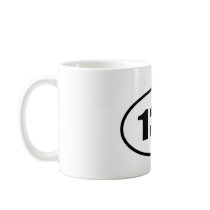 Half Marathon 13.1 Runner Oval Coffee Mug