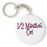 Half Marathon Girl Key Chains