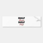 Half Mayor Half Ninja Bumper Sticker