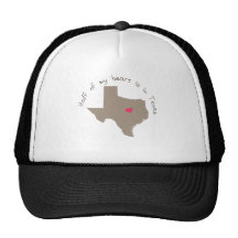 Half My Heart is in Texas Mesh Hat