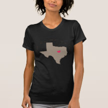 Half My Heart is in Texas T Shirt