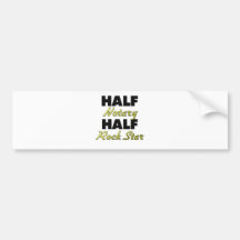 Half Notary Half Rock Star Bumper Stickers