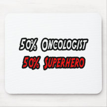 Half Oncologist Half Superhero Mousepads