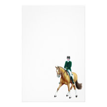 Half Pass Bay Dressage Horse Stationery
