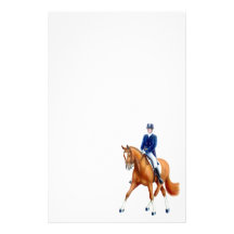 Half Pass Dressage Horse Stationery