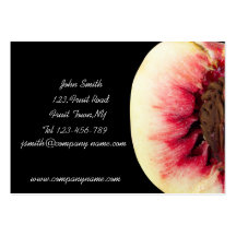 Half Peach Business Card Template