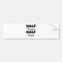 Half Rigger Half Ninja Bumper Sticker